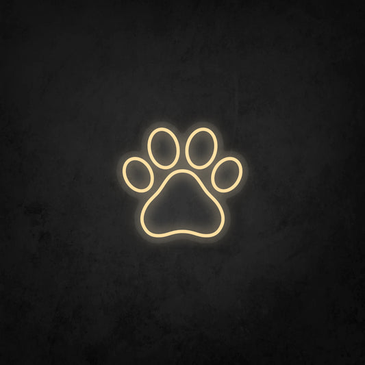 LED Neon Sign - Paw