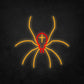 LED Neon Sign - Poisonous Spider Cross Tattoo