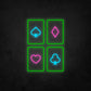 LED Neon Sign - Poker Card