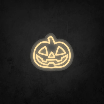 LED Neon Sign - Pumpkin Head - X Small