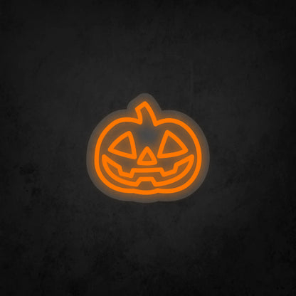 LED Neon Sign - Pumpkin Head - X Small
