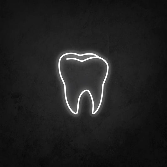 LED Neon Sign - Realistic Tooth