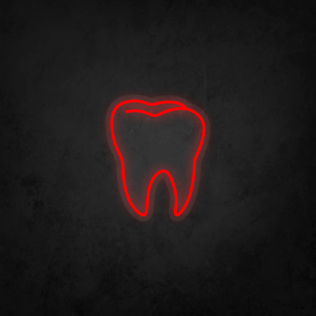 LED Neon Sign - Realistic Tooth