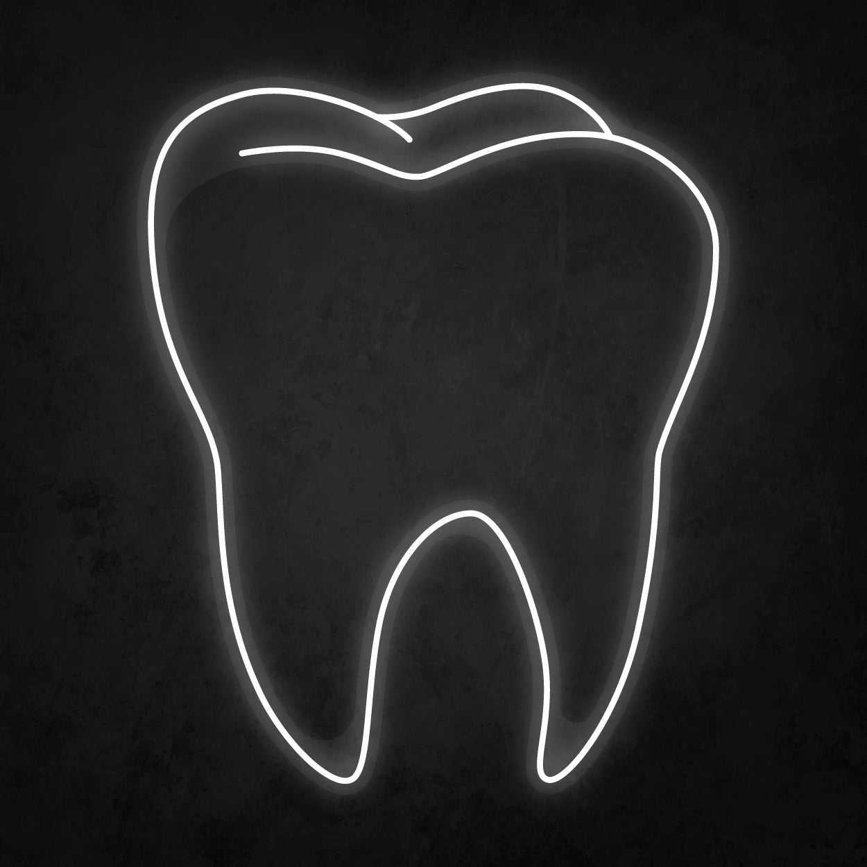 LED Neon Sign - Realistic Tooth Large