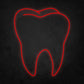 LED Neon Sign - Realistic Tooth Large