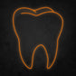 LED Neon Sign - Realistic Tooth Large