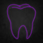 LED Neon Sign - Realistic Tooth Large