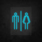 LED Neon Sign - Restroom Small