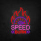 LED Neon Sign - Speed Burn Sign for Window