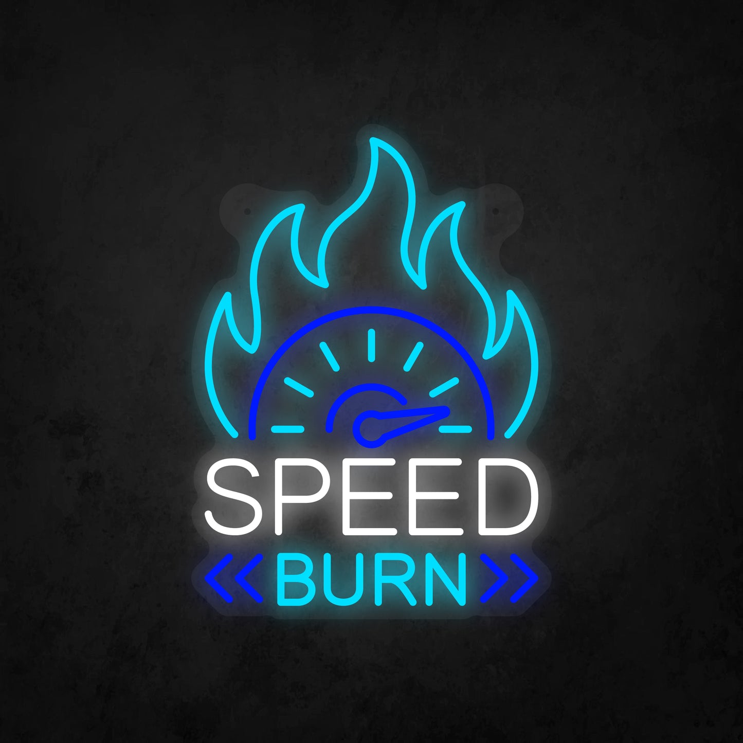 LED Neon Sign - Speed Burn Sign for Window