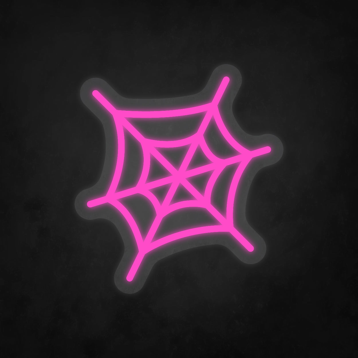 LED Neon Sign - Spider Web - Small