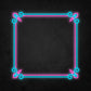LED Neon Sign - Antique Square Frame 23x23