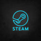LED Neon Sign - Steam Logo