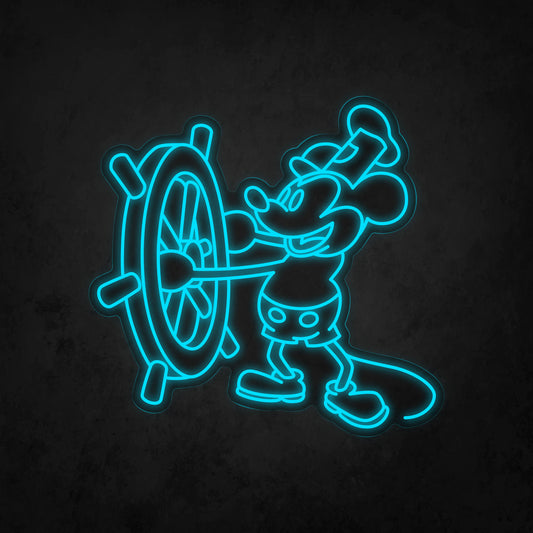LED Neon Sign - Steamboat willie mickey mouse
