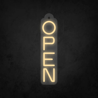 LED Neon Sign - Store Open Vertical Sign for Window