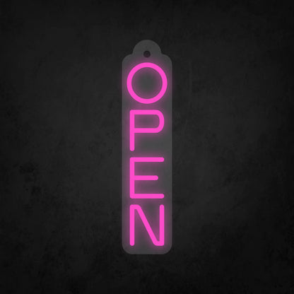 LED Neon Sign - Store Open Vertical Sign for Window