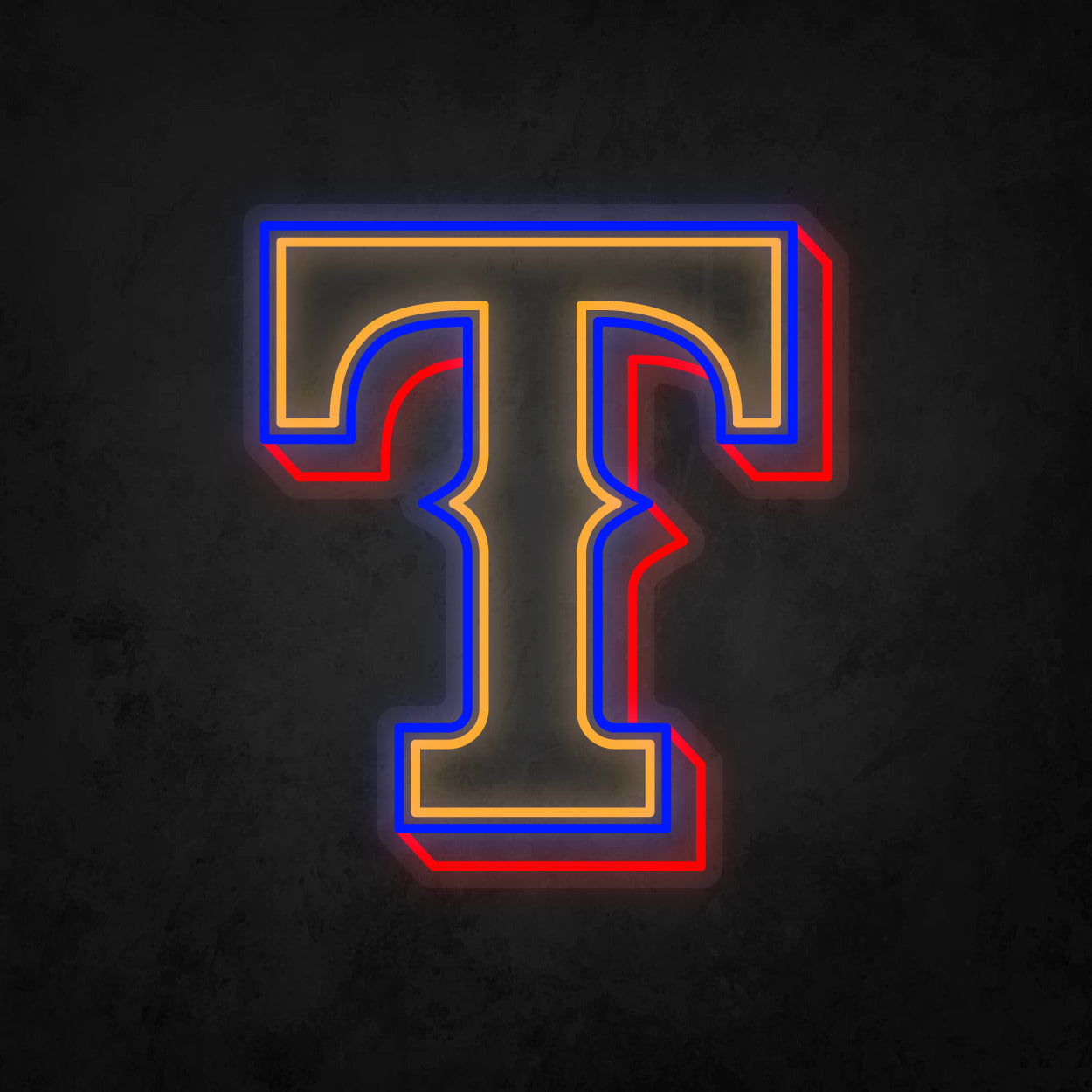 LED Neon Sign - Texas Rangers Large