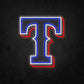 LED Neon Sign - Texas Rangers Large