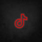 LED Neon Sign - Tiktok Logo Single Color Small