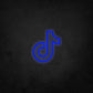 LED Neon Sign - Tiktok Logo Single Color Small