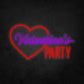 LED Neon Sign - Valentine's Party