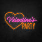 LED Neon Sign - Valentine's Party