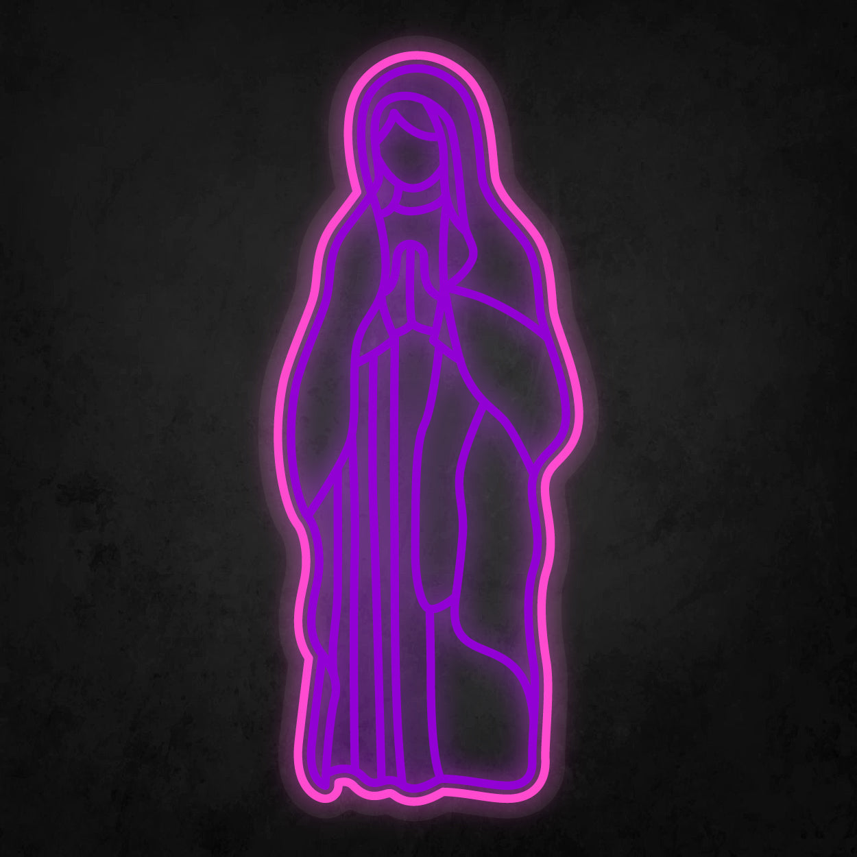 LED Neon Sign - Virgin Mary