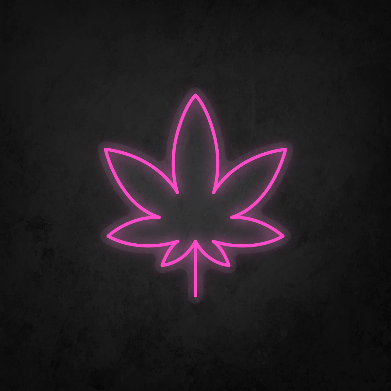 LED Neon Sign - Cannabis Leaf Small