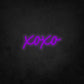 LED Neon Sign - xoxo - Hugs and Kisses - Lowercase