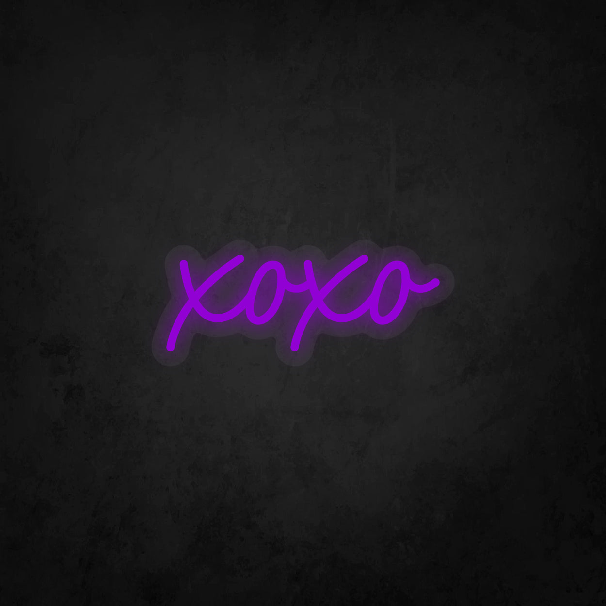 LED Neon Sign - xoxo - Hugs and Kisses - Lowercase