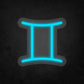 LED Neon Sign - Zodiac Sign - Gemini - Small