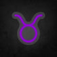 LED Neon Sign - Zodiac Sign - Taurus - Small