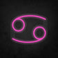 LED Neon Sign - Zodiac Sign - Cancer