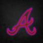 LED Neon Sign - Atlanta Braves Large