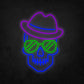 LED Neon Sign - Cool Skull Face