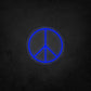 LED Neon Sign - Peace Logo