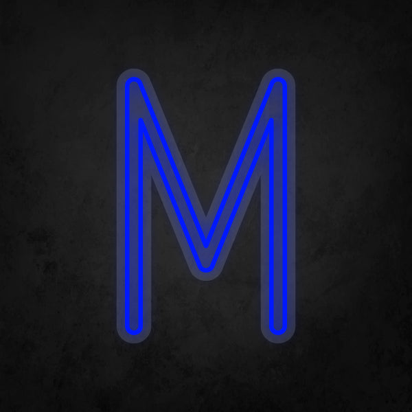 LED Neon Sign - Alphabet - M