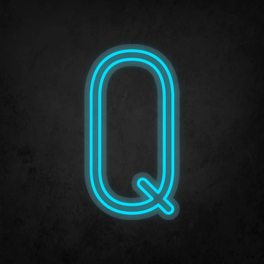 LED Neon Sign - Alphabet - Q