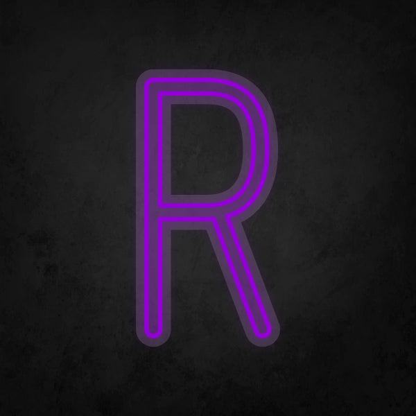 LED Neon Sign - Alphabet - R