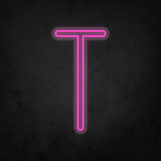 LED Neon Sign - Alphabet - T