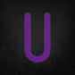 LED Neon Sign - Alphabet - U