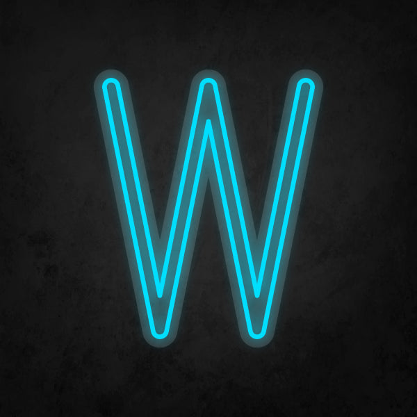 LED Neon Sign - Alphabet - W