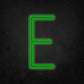 LED Neon Sign - Alphabet - E