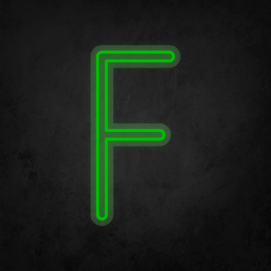 LED Neon Sign - Alphabet - F