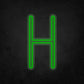 LED Neon Sign - Alphabet - H