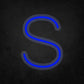 LED Neon Sign - Alphabet - S Small