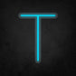 LED Neon Sign - Alphabet - T Small