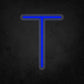 LED Neon Sign - Alphabet - T Small