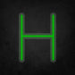 LED Neon Sign - Alphabet - H Small