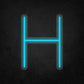 LED Neon Sign - Alphabet - H Small